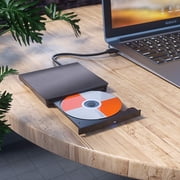External CD DVD Drive with USB 3.0 Portable DVD/CD+/-RW Player Burner for Laptop PC Mac HP