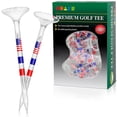 thumbnail image 1 of 50Pcs Stable Golf Tees Reduce Friction and Side Spin Transparent Plastic Golf Tees Reusable Anti-Slip for Golf Activities Red, 1 of 3