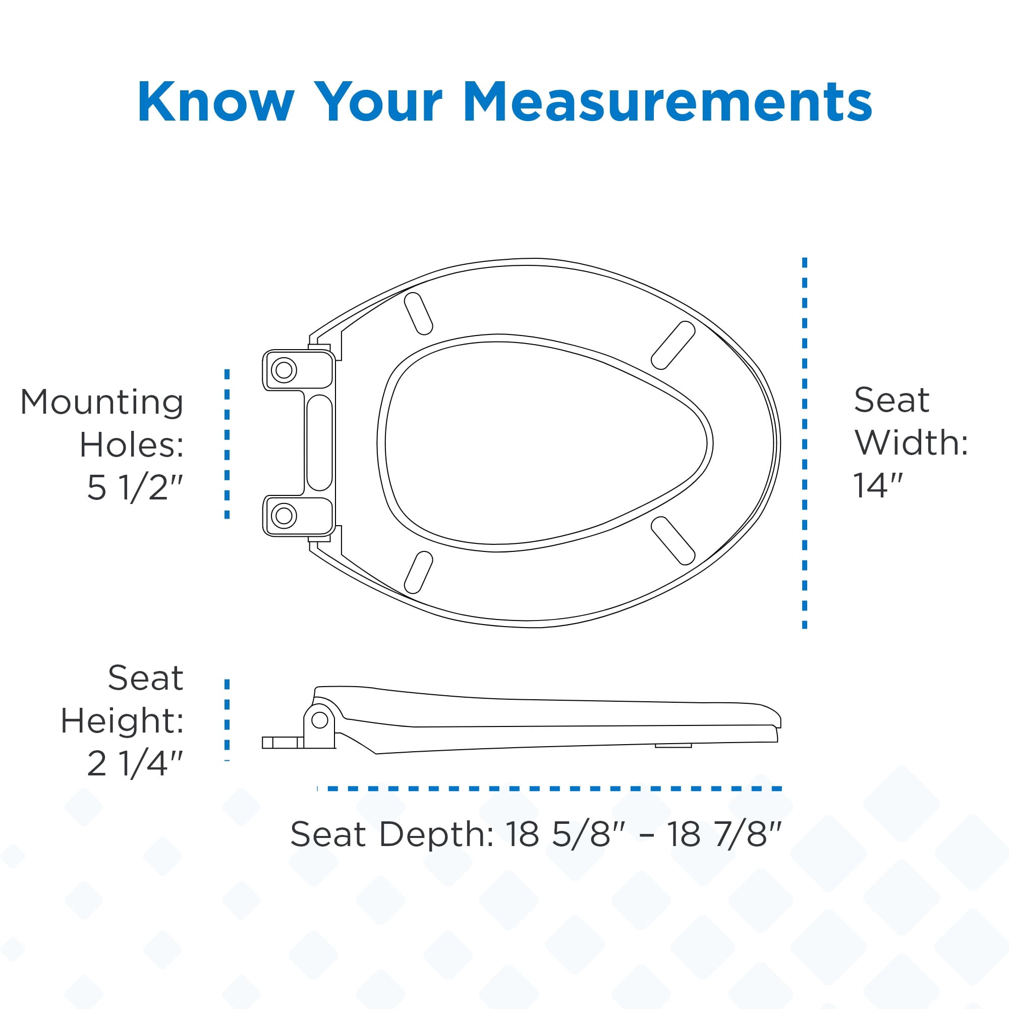 Gerber G0099213 Hinsdale Elongated Closed-Front Toilet Seat - White