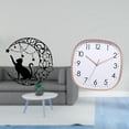 thumbnail image 2 of Arte de pared,Estatua decorativa de pared de gato negro de metal,Escultura de pared de metal minimalista con adorno de pared,Reloj de pared,Reloj de pared digital grande y sencillo para, 2 of 8