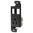 thumbnail image 1 of Bryant Electric Rj65Bktr Tradeselect Jload Tamper-Resistant Multimedia Outlet, Two Open Ports Unloaded, 15A, 125V, Black, 1 of 3