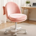 thumbnail image 1 of Silla de oficina GTPLAYER Velvet Tall con ruedas y almohada lumbar, 1 of 9