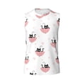 thumbnail image 6 of Picia Umbrella Cat mens Cotton Tank Undershirts , Moisture-wicking Ribbed Tanks, Lightweight Cotton Tank Undershirts-Medium, 6 of 8