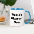 thumbnail image 3 of CafePress - World's Okayest Son - 11 oz Ceramic Mug - Novelty Coffee Tea Cup, 3 of 4