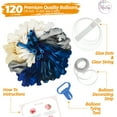 thumbnail image 3 of Navy Blue Balloon Arch and Garland Kit, Premium Navy Blue and Silver Party Decorations for Graduation, Birthday or Baby Shower, 3 of 7