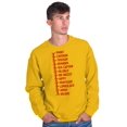 thumbnail image 3 of Beard Measure Manly Bearded Hipster Men's Crewneck Sweatshirt Brisco Brands 2X, 3 of 6