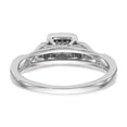 thumbnail image 5 of Solid 14K White Gold Complete Diamond Promise / Engagement Ring Size 6.5 (.204 cttw.), 5 of 8