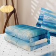 thumbnail image 5 of Erosebridal Coastal Seascape Zipper Full Size Comforter Sets with Fitted Sheet and 2 Pillowcases,Oil Painting Ocean Wave Zipper Bedding Set For Boys,Reversible,4 Pieces, 5 of 7