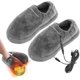 thumbnail image 1 of Usb Electric Heated Slippers Foot Warmers For Men Women, Plush Rechargeable Heating Shoes, Winter Warming Slippers, 1 of 5