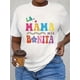 thumbnail image 1 of MAMA Print T-shirt, Casual Short Sleeve Crew Neck Top For Spring & Summer, Women's Clothing, 1 of 6