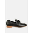 thumbnail image 2 of MERVA Chunky Chain Leather Loafers in black, 2 of 8