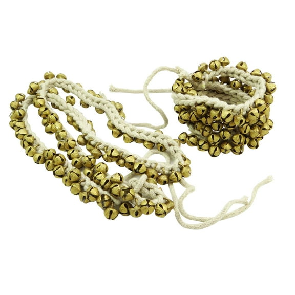 Banithani Handmade Goldtone Ghungroo Anklet Belly Dance Traditional Indian Jewellery