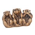 thumbnail image 4 of flameer Monkey Figurines, See No Evil Hear No Evil Speak No Evil, Monkeys Statue Accents Bronze, 4 of 8