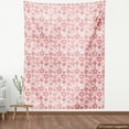 thumbnail image 3 of Ambesonne Cherry Blossom Fabric by the Yard Upholstery, Eastern Spring, 3 Yards, Coral White, 3 of 4