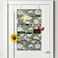 thumbnail image 2 of Floral Hanging Pocket Organizer, Magnolia Flower Bouquets Blooming Petals Gardening Field Pattern, Printed Polyester Storage Bag with Pockets, 21" x 31", Green Brown and Multicolor, 2 of 2