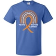 thumbnail image 3 of Inktastic Multiple Sclerosis Awareness Orange Ribbon Rainbow T-Shirt, 3 of 5