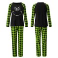 thumbnail image 2 of Conjuntos de pijamas navideños familiares a juego Grinch 2024, pijama de Grinch con parte superior y pantalones de pijama a cuadros, pijama de Grinch para niños y adultos para la familia, Mujer XXXL, 2 of 5