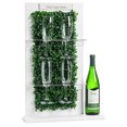 thumbnail image 2 of Sprightly Champagne 4 Glasses Holder Stand, Party Drinks Wall with Faux Greenery Glass Holder, 2 of 7
