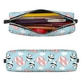 thumbnail image 2 of Fotbe Cute Panda Flying in the Sky Pattern Leather Pencil Case, Pencil Pouch with Durable Zipper, Compact and Stylish Organizer for Stationery, Art Supplies, Travel Essentials, 2 of 7