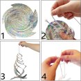 thumbnail image 3 of Reflector en espiral antipájaros, dispositivo reflectante para disuadir pájaros, como pájaro carpintero, paloma y ganso, paquete de 6, 3 of 5
