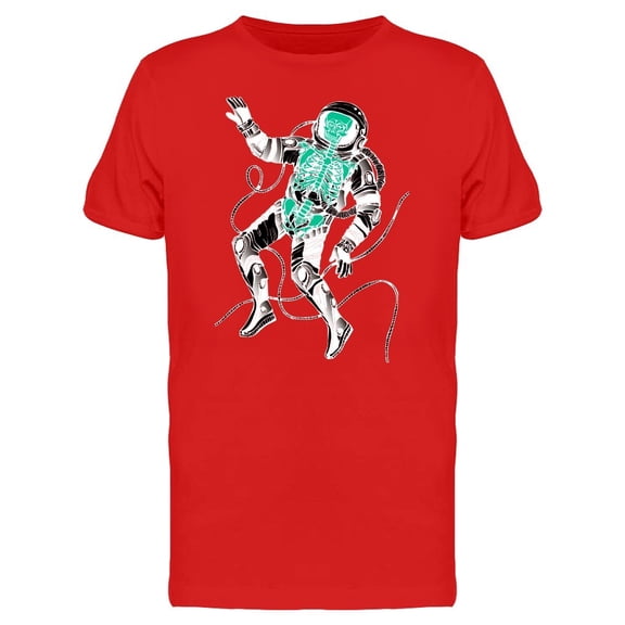 Astronaut Skeleton Cosmic Poster Tee Men's -Image by Shutterstock