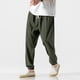 thumbnail image 4 of Pantalones largos, pantalones de farol para hombre, pantalones de lino para hombre, pantalones Harlen de moda, leggings para hombre, 4 of 4