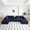 Blue, variant on Vanress 125 Inch Oversized Modern Cloud Couch, Modular Sectional Sofa Couch for Living Room, U Shape Couches with 2 Ottomans, USB Ports and Cup Holders, Corduroy Boneless Sofas, Orange