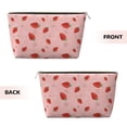 thumbnail image 2 of Picia Cute Strawberry C Printed Leather Travel Toiletry Bag,Cosmetic Organizer, Makeup Travel Bag, Durable Travel Pouch, Compact Toiletry Bag, Travel Accessories, 2 of 6