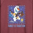 thumbnail image 3 of Frozen 2 - Olaf Family Is Tradition - Women's Lightweight French Terry Long Sleeve Shirt, 3 of 5