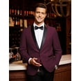 thumbnail image 2 of COOFANDY Men's Slim Fit Stylish One-Button Suit Coat Business Blazers Jacket, 2 of 5
