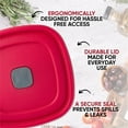 thumbnail image 3 of 3/5/7 Cup Replacement Lids for Rubbermaid Food Storage Containers Steam Vent (4-Pack, Red), 3 of 4