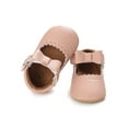 thumbnail image 5 of Seyurigaoka Spring Toddlers Girls Princess Shoes, Sweet Style Solid Color Bow Lace Decoration Soft Sole Non-slip Shoes Infant Prewalker, 5 of 8
