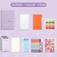 thumbnail image 1 of Budget Binder,A6 PU Leather Budget Budget Organiser Financial Planner Optimal Efficiency, 1 of 7