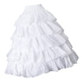 thumbnail image 1 of Falda De Haldito De Novia De Boda Falda De Enagua De Crinolina 4 Aros SM SunniMix Falda de la enagua de la novia, 1 of 8