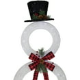thumbnail image 3 of Northlight 48" LED Lighted Wreath Snowman Outdoor Christmas Decoration, 3 of 7