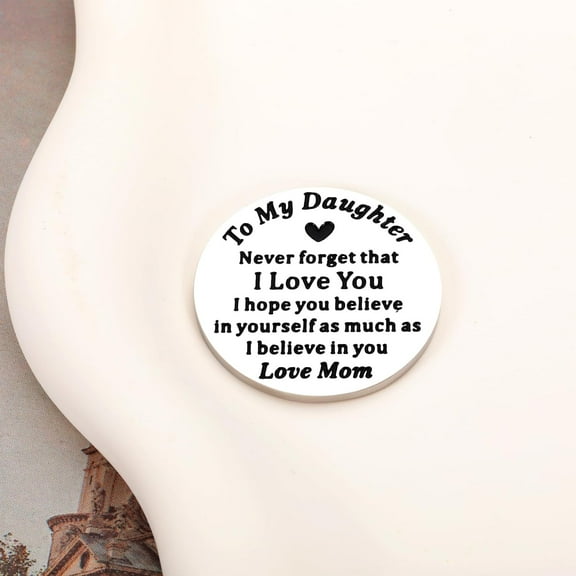 Back to School Supplies for Teen , Daughter Gifts from Mom, Daughter Birthday Gift Ideas, Gift for Adult Daughters, Inspirational Pocket Hug Token to My Daughters