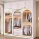 thumbnail image 4 of Apartment Storage Wardrobes Mirror Display Clothes Free Shipping Plastic Cabinets Bedroom Organizer Closets Abiertos Furniture My Lux Decor Round, 4 of 34