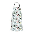 thumbnail image 2 of Lsque Colorful Hat Snowman Waterproof Apron Chef Aprons for Men Heavy Duty Chemical Work Apron Extra Long Grilling Aprons with Adjustable Bib Apron, 2 of 9