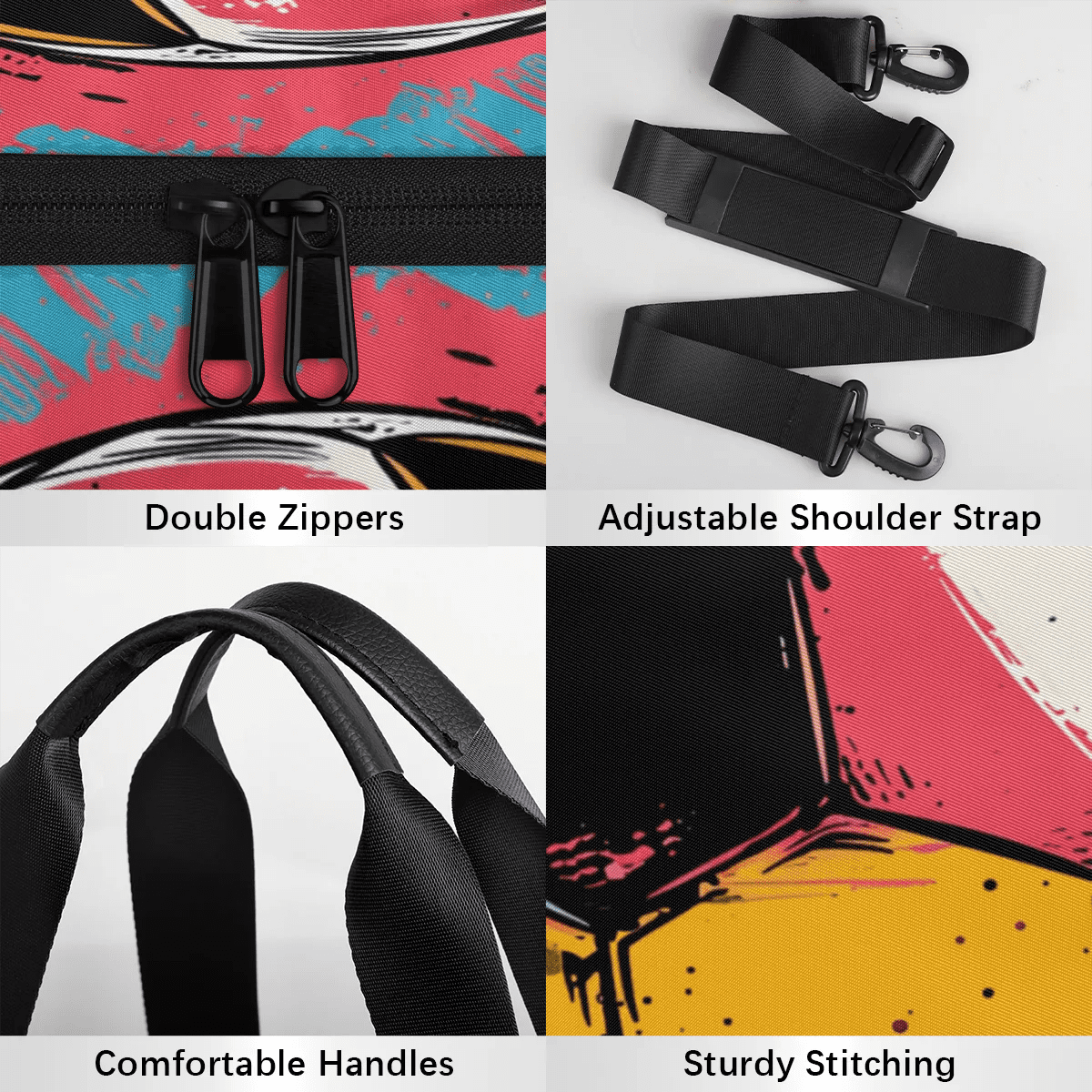 Qzjjjmy Soccer Bag for Boys Sport Duffel Bag Kids Men Girl Gym Bag Travel Duffle Bag