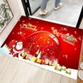 thumbnail image 3 of Vggrvlo Christmas Door Mats Non Slip Extra Soft Absorbent Door Mats Machine Washable Quick Dry Bathroom Rugs Mats 24"x16" for Kitchen, Floor, Office, Sink, Laundry, Black and Gray, 3 of 6