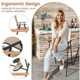 thumbnail image 5 of Gymax Outdoor Folding Bar Chair Set of 2 Patio Dining Chairs w/ Breathable Fabric, 5 of 9
