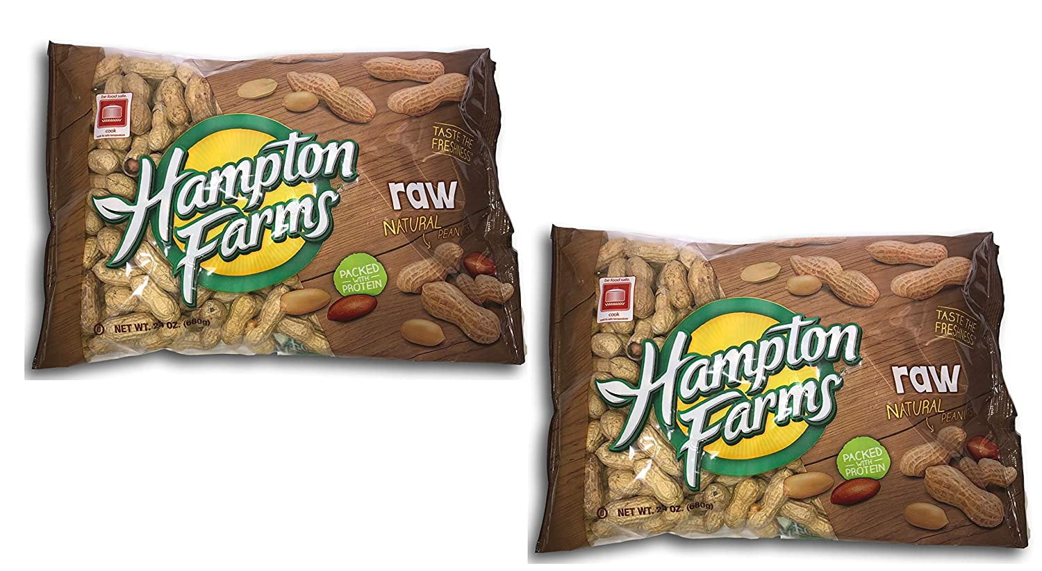 RAW INSHELL PEANUTS (24 OZ.) GREAT FOR BOILING (Fancy 2 Pack