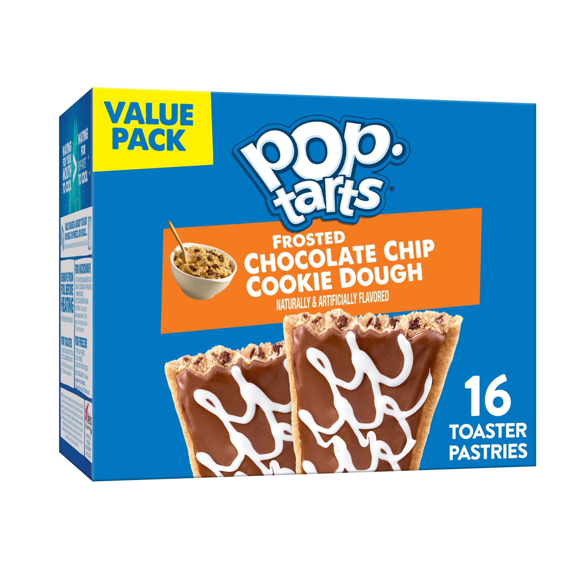 alleen beginsel moe Pop-Tarts Frosted Cookie Dough Breakfast Toaster Pastries, 27 oz, 16 Count  - Walmart.com