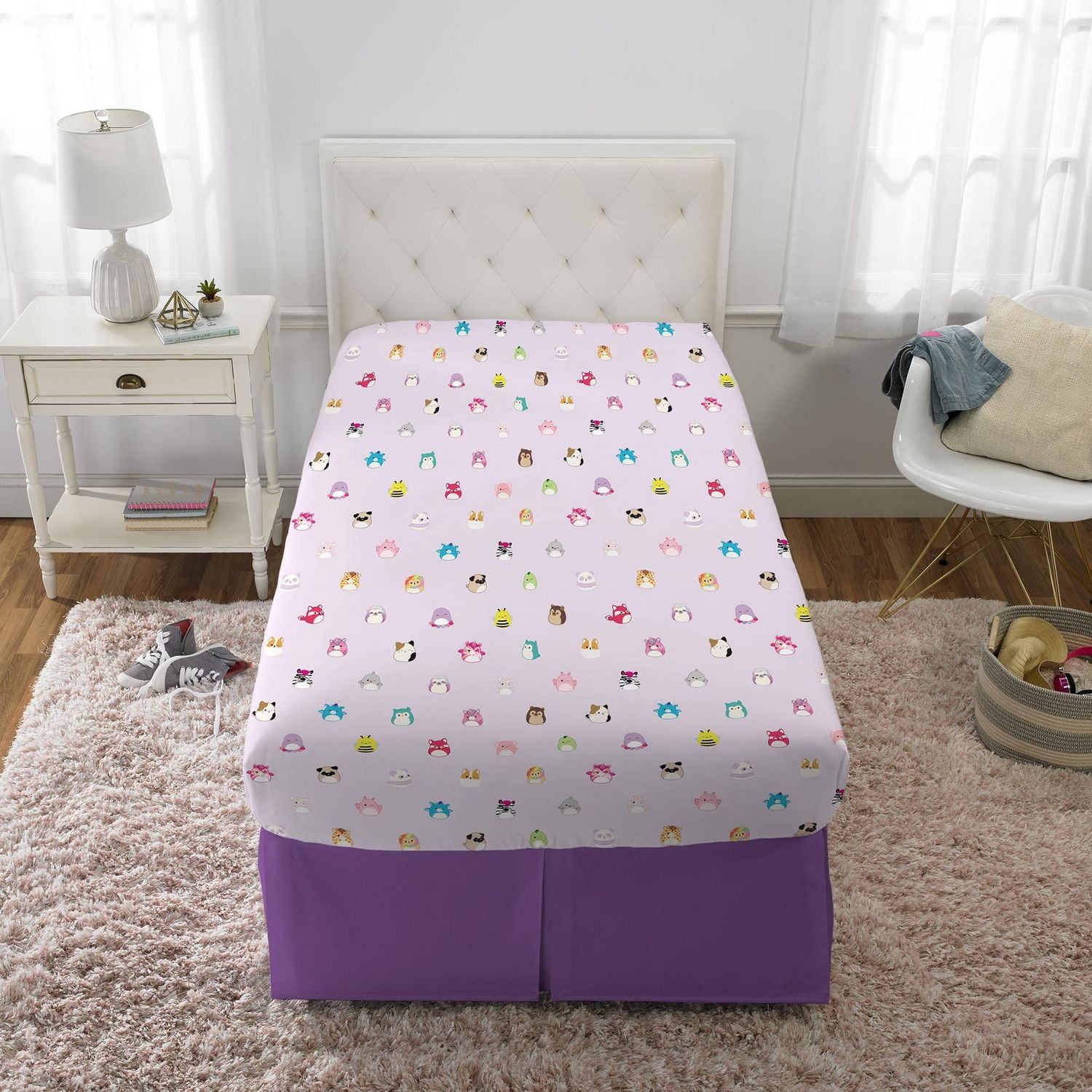 Squishmallows "Mallow Dreams" Twin Sheet Set, Squishmallows Twin Sheet Set