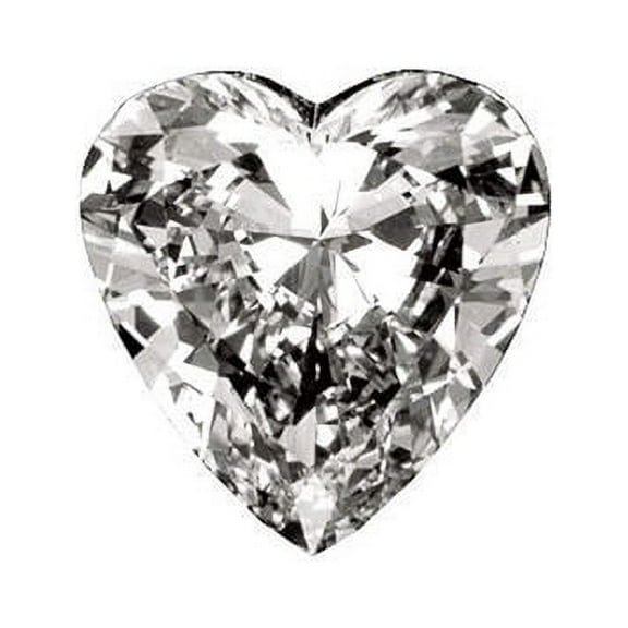 Heart Shaped Loose Diamond Essence Stone - Emerald - 0.5 Carat
