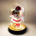 thumbnail image 2 of Bangcool Christmas Night Light Santa & Snowman in Glass Dome Table Light Desk Ornament, 2 of 6