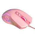 thumbnail image 5 of HXSJ Optical indicator,X100 Wired Mouse Office Mouse 7-Color Mouse Office Mouse Wired Mouse Office 7-Color Adjustable DPI Adjustable DPI Pink HUIOP Optical Indicator X100 BUZHI Optical Mouse X100, 5 of 7