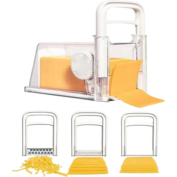 Cheese Slicers for Block Cheese : 4 in 1 Butter Cheese Slicer Handheld,Multiuse Cheese Slicer Kit for Cutting Sausage Salad Vegetable Bread,Cheese Slicer Wire for Kitchen Home Use