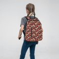 thumbnail image 5 of Naloa record Skull rock Print Lightweight DayBackpack Suitable for school, work, shopping, travel, etc., 5 of 5