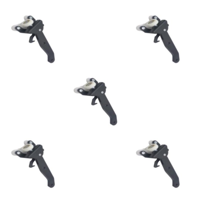 Guardoinrt ABS Haute Précision et Durabilité Porte Coulissante Rouleau Inférieur Haute Performance Résistant aux Chocs comme Indiqué 5Set